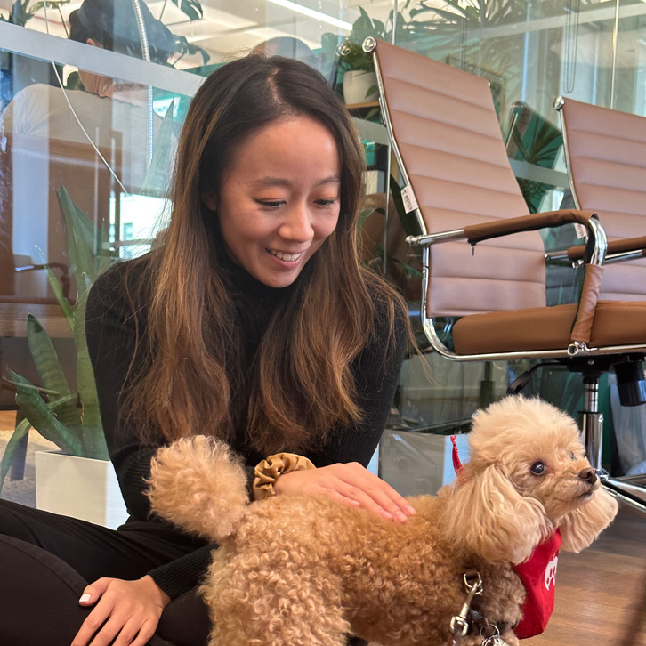 One of our Culture & Belonging groups, Disability Inclusion Network of Employees (“DINE”), invited New York Therapy Animals, Inc. to visit our office during National Disability Employment Awareness Month. Their therapy dogs helped our employees enjoy some stress relief during the workday.
